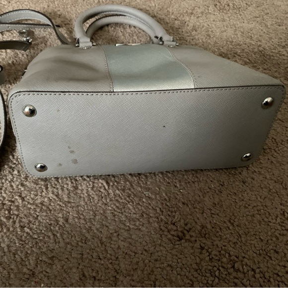 Michael Kors Medium Size Stripe Color Block Crossbody Purse Satchel Bag - Picture 8 of 9